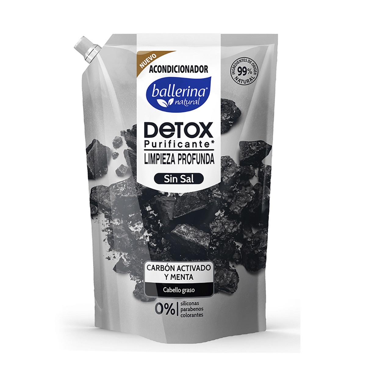 Acondicionador Ballerina Carbón Doypack ( 2 x 750 ML ) 1