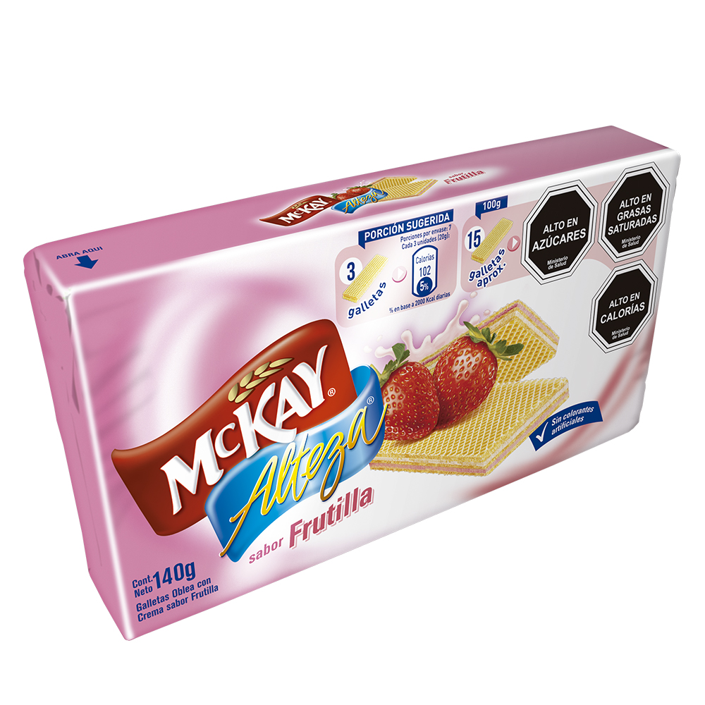 Galletas Oblea Alteza Frutilla ( 3 x 140 G ) 1