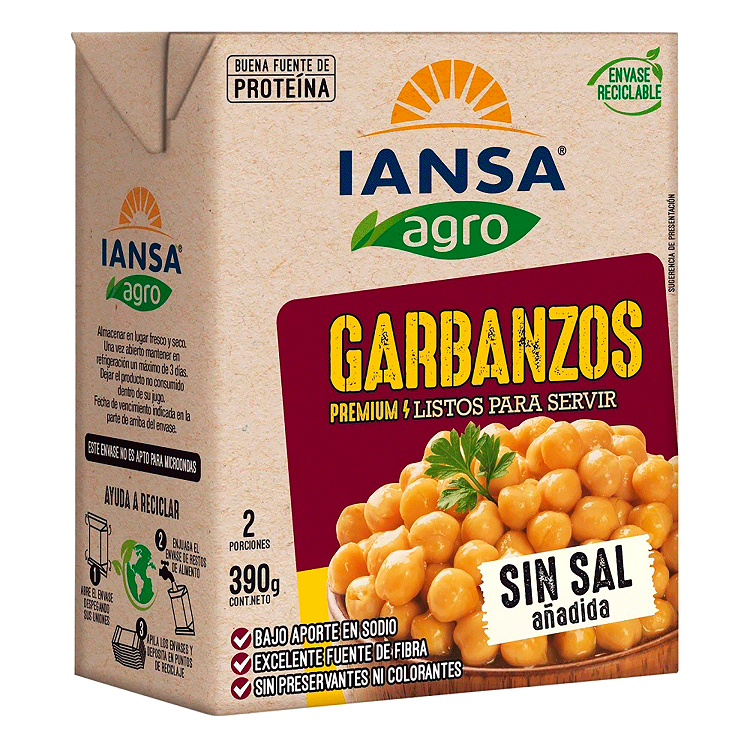 Garbanzos Iansa Agro ( 3 x 390 G ) 1