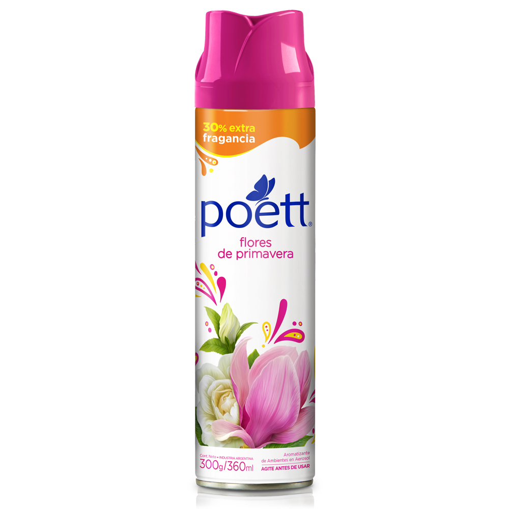 Aerosol Poett Flores de Primevera ( 3 x 360 ML ) 1