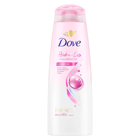 Shampoo Dove Hidra Liso ( 2 x 400 ML )