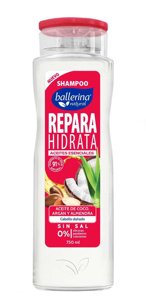 Shampoo Ballerina Reparación Botella ( 2 x 750 ML ) 1