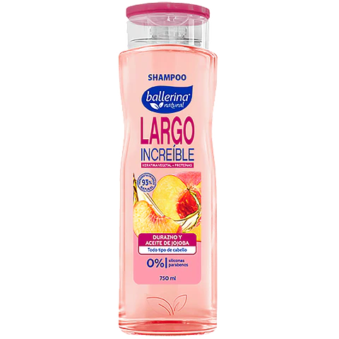 Shampoo Ballerina Largo Increíble Botella ( 2 x 750 ML )