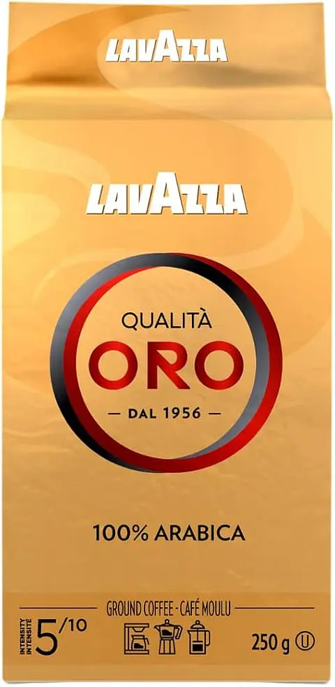 Café de Grano Molido Lavazza Qualita Oro Bloque ( 250 G )