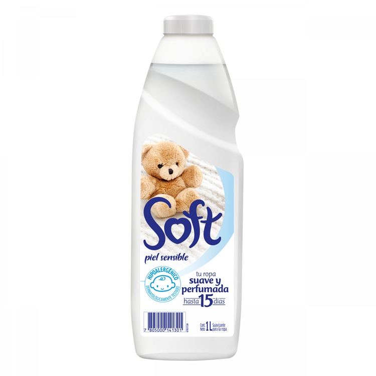 Suavizante de Ropa Soft Piel Sensible ( 3 x 1 LT ) 1