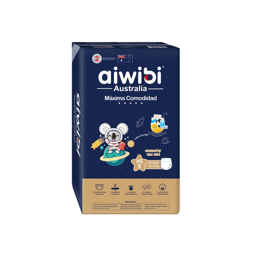 Pañal Aiwibi Máxima Comodidad Pants XG ( 40 Pañales ) 1