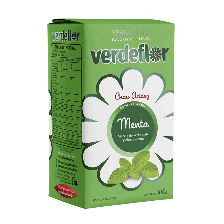 Yerba Mate Verdeflor Menta ( 3 x 500 G ) 1