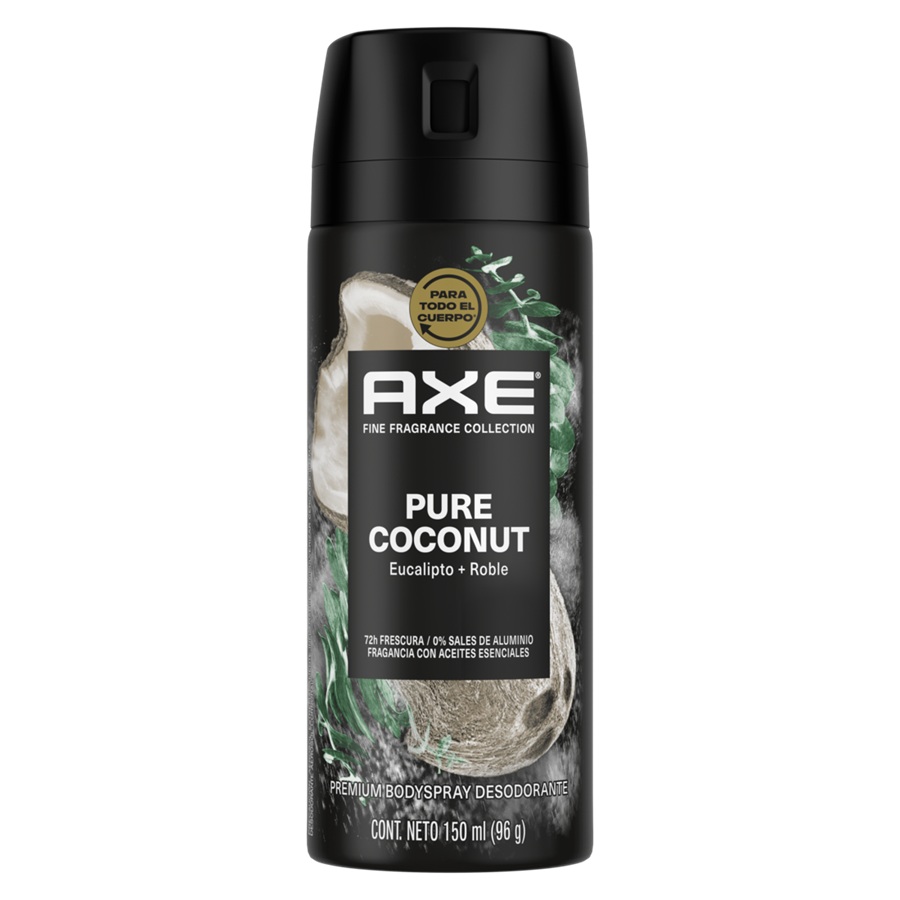 Desodorante Aerosol Axe Pure Coconut ( 3 x 150 ML ) 1