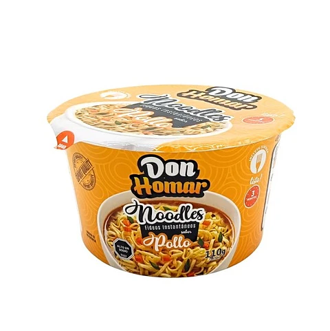 Fideos Instantáneos Don Homar Pollo ( 3 x 110 G )