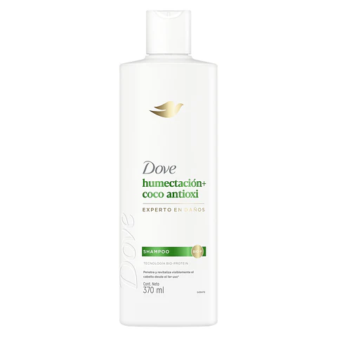 Shampoo Dove Humectación Coco Antioxi ( 2 x 370 ML )