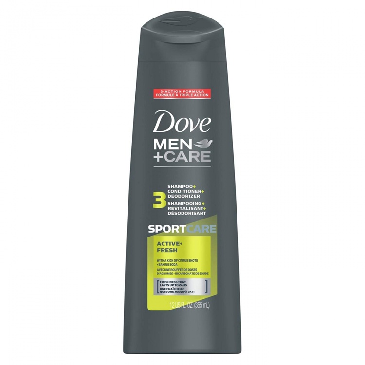 Shampoo Dove Men 3 en 1 Sports Active Fresh ( 2 x 400 ML ) 1