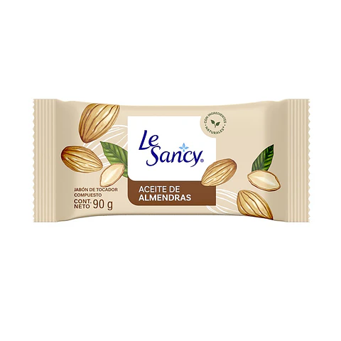 Jabón en Barra Le Sancy Aceite de Almendras ( 4 x 90 G )