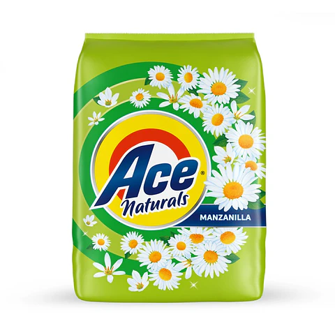 Detergente en Polvo Ace Naturals Manzanilla ( 2 x 1 KG )