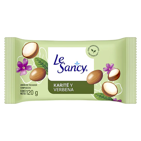 Jabón en Barra Le Sancy Karité y Verbena ( 4 x 120 G )