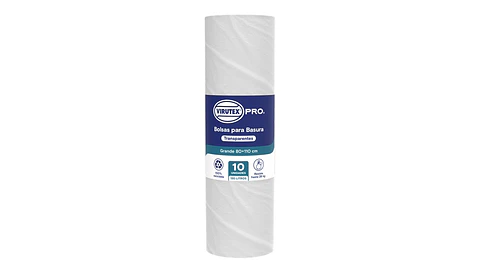 Bolsas de Basura Transparentes Virutex 80 x 110 CM ( 1 Rollo )