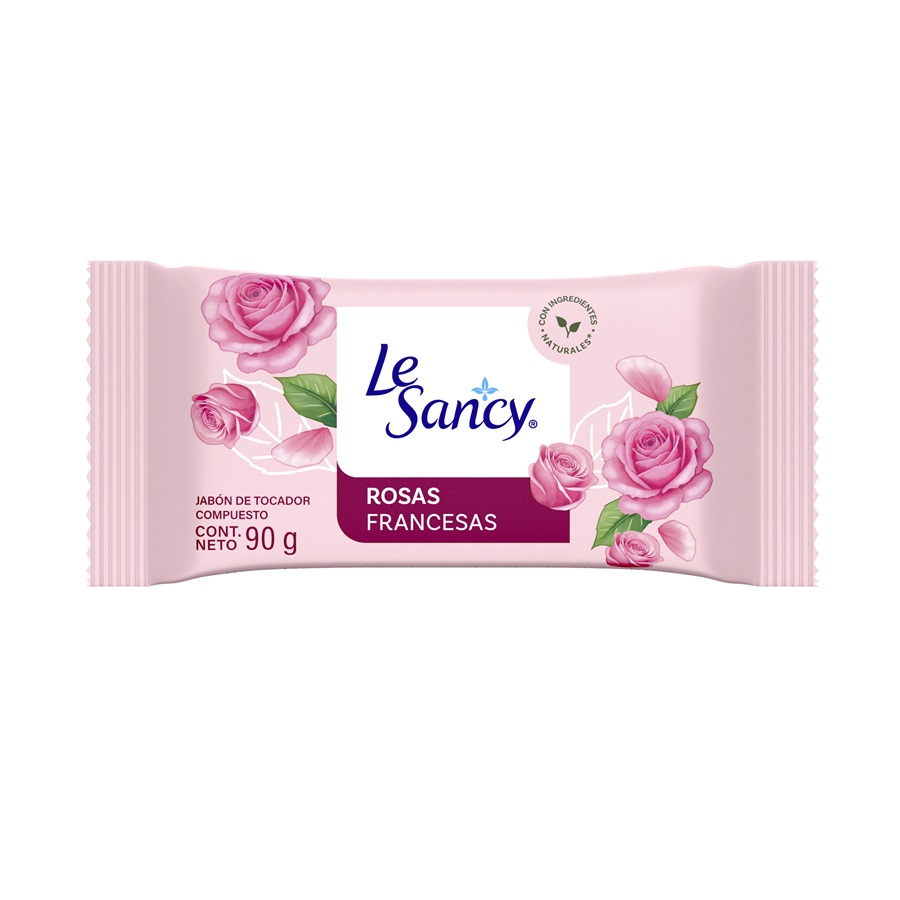 Jabón en Barra Le Sancy Rosas Francesas ( 4 x 90 G ) 1