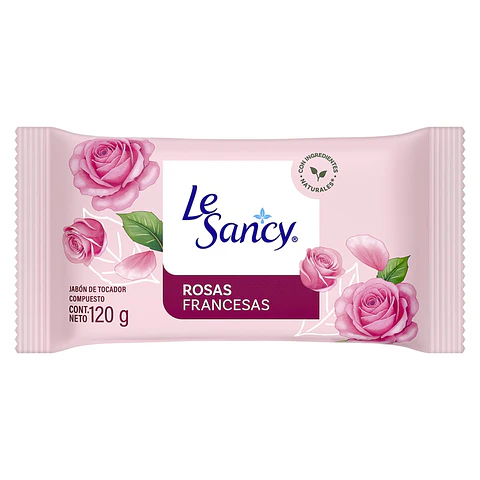 Jabón en Barra Le Sancy Rosas Francesas ( 4 x 120 G )