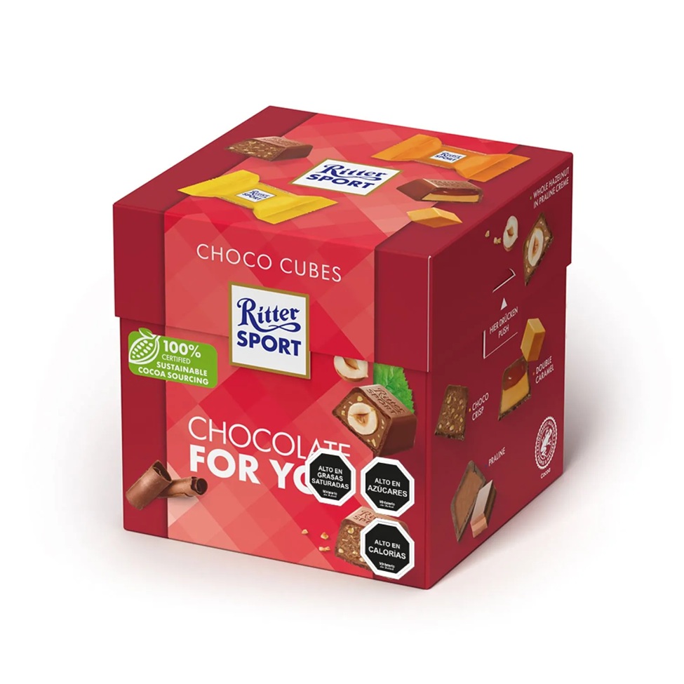 Chocolate Ritter Sport Cubos Original ( 176 G ) 1