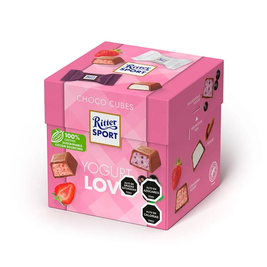 Chocolate Ritter Sport Cubos Yogurt ( 176 G ) 1