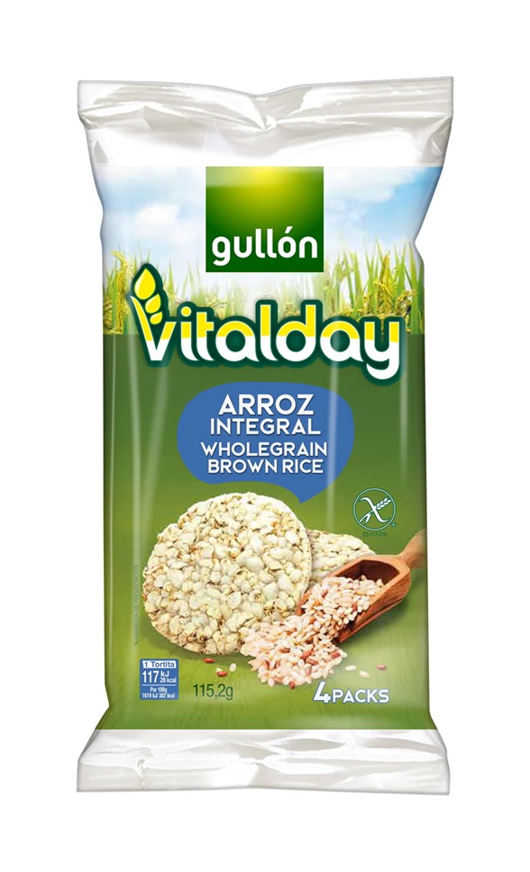 Galletas de Arroz Gullón Vitalday ( 115.2 G ) 1