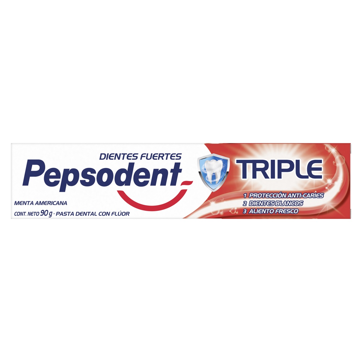 Pasta Dental Pepsodent Triple Menta Americana ( 4 x 90 G ) 1