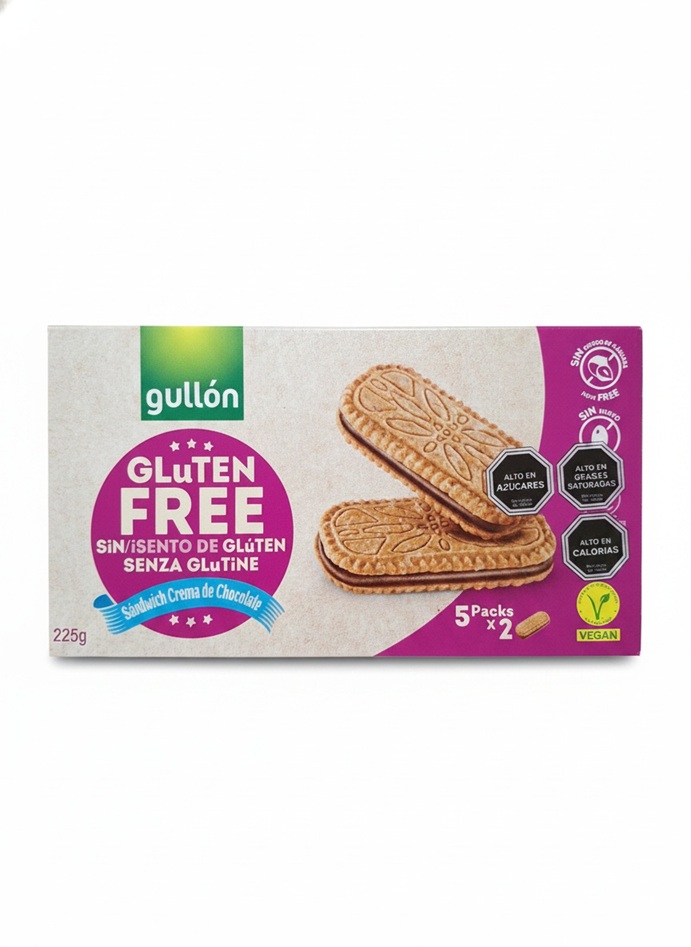 Galletas Gullón Sin Glúten Sandwich de Chocolate ( 2 x 225 G ) 1