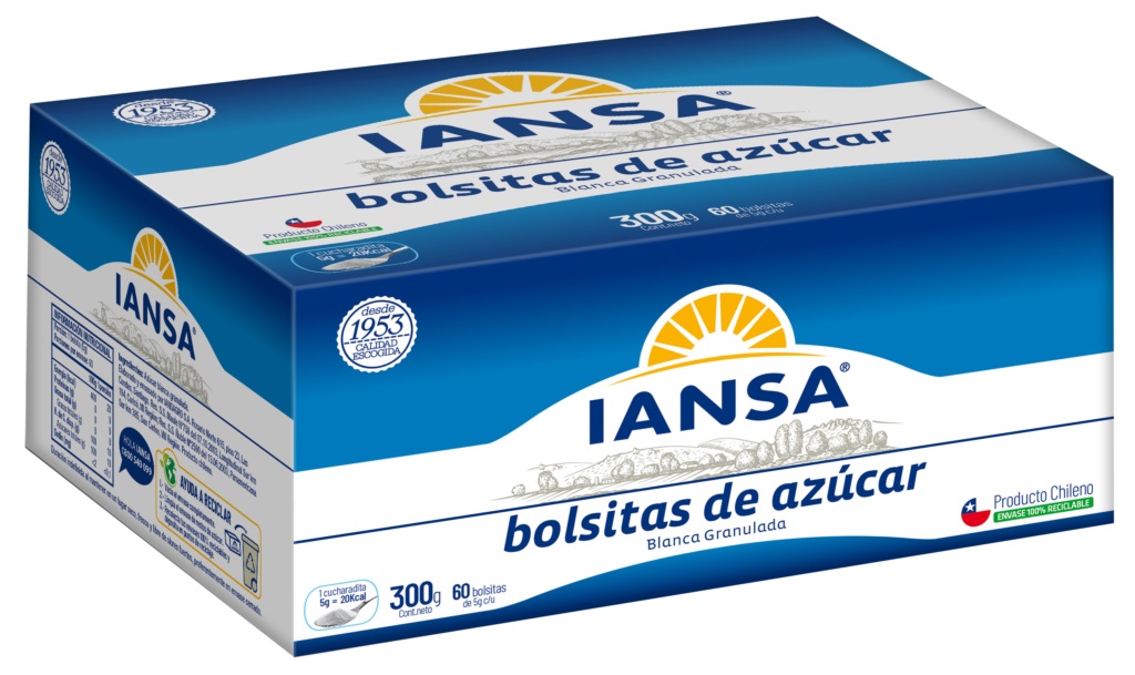 Azúcar Iansa Sachet ( 60 x 5 G ) 1