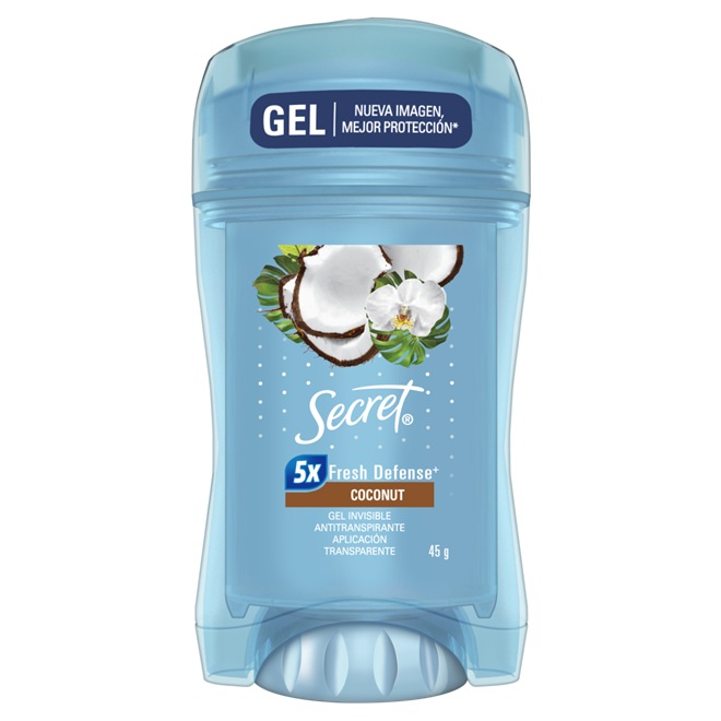 Desodorante Antitranspirante en Gel Secret Coco  ( 3 x 45 G ) 1