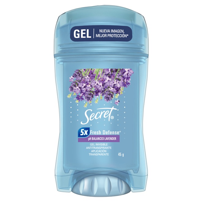 Desodorante Antitranspirante en Gel Secret Lavanda ( 3 x 45 G ) 1