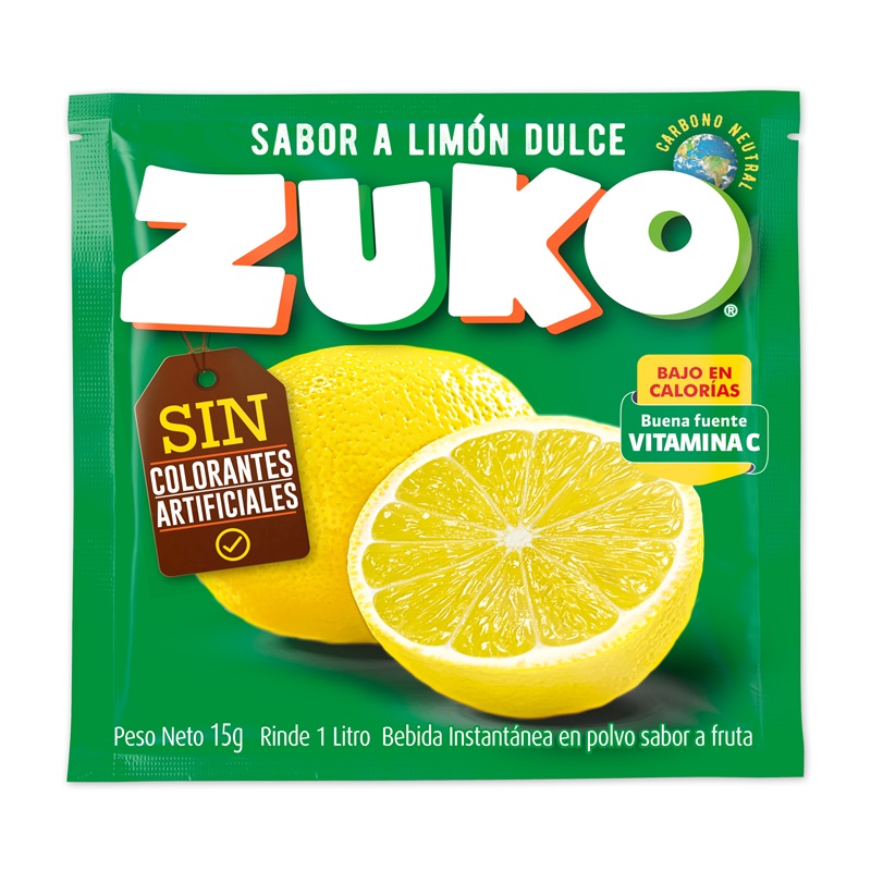 Jugo en Polvo Zuko Limón Dulce ( 10 UD ) 1