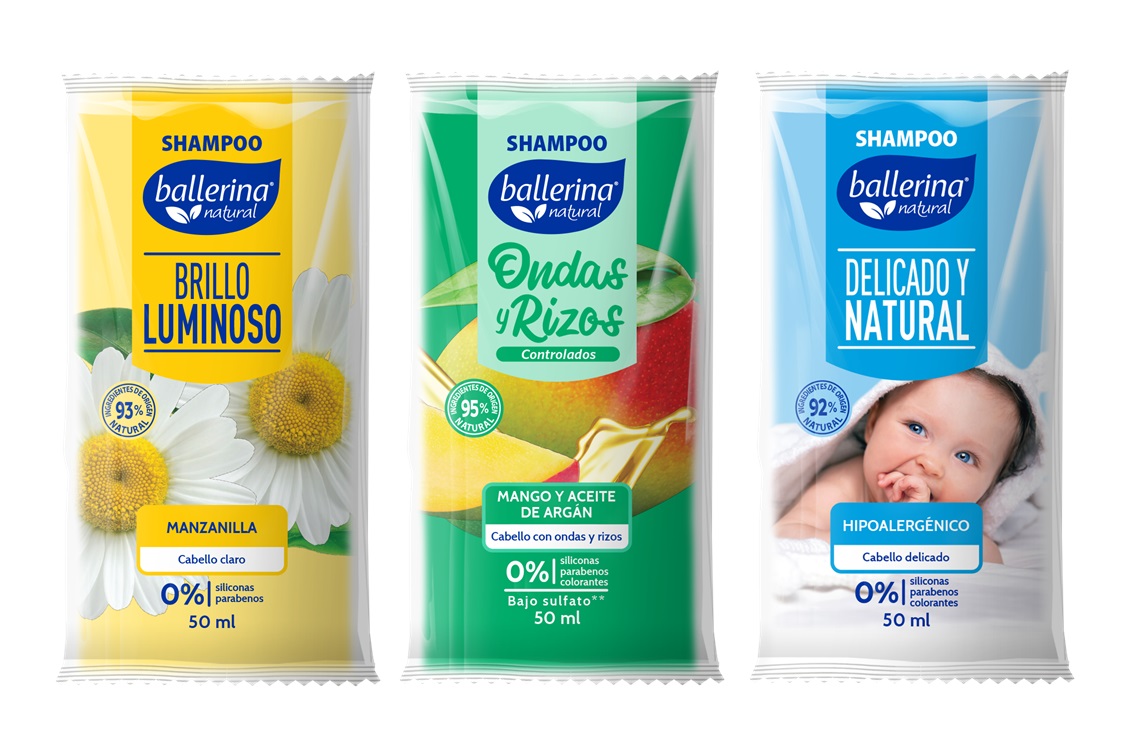 Shampoo Ballerina Mixto Sachet ( 50 x 50 ML ) 1