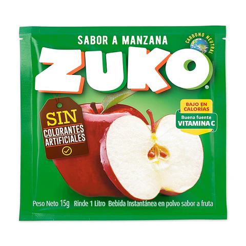 Jugo en Polvo Zuko Manzana ( 10 UD )