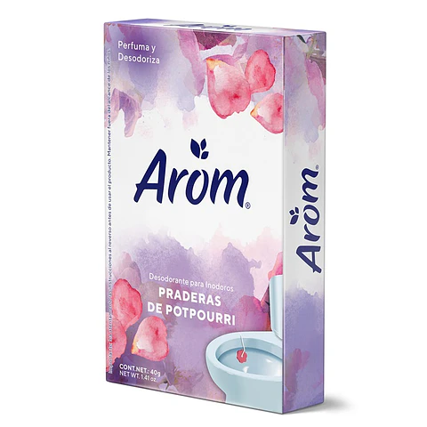Desodorante Inodoro Arom Praderas de Potpourrí ( 5 x 40 G )