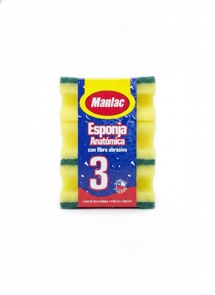Esponja Anatómica Manlac ( 5 x 3 UD )