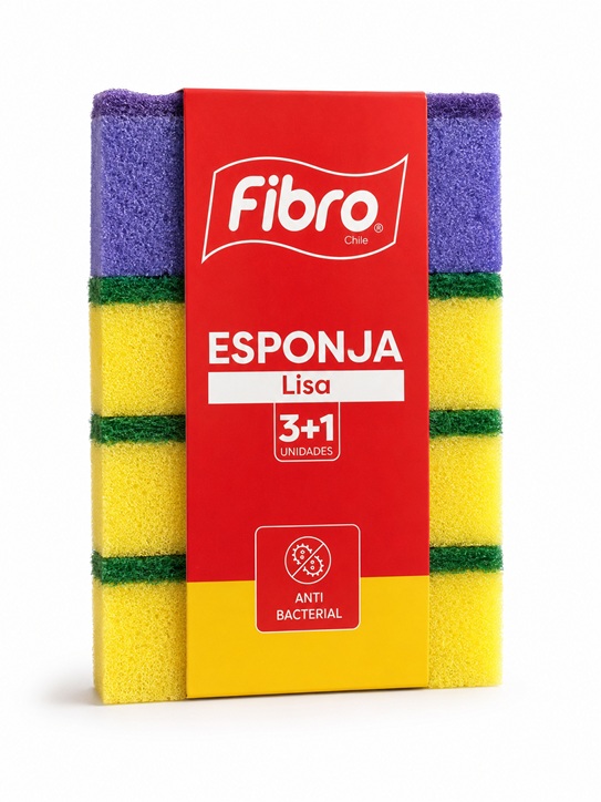 Esponja Lisa ( 3+1 ) Fibro ( 5 x 4 UD ) 1