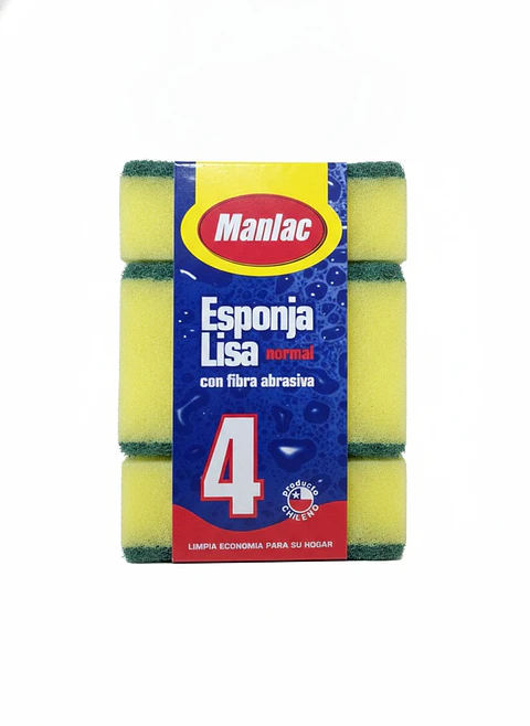 Esponja Lisa Manlac ( 4 x 4 UD )