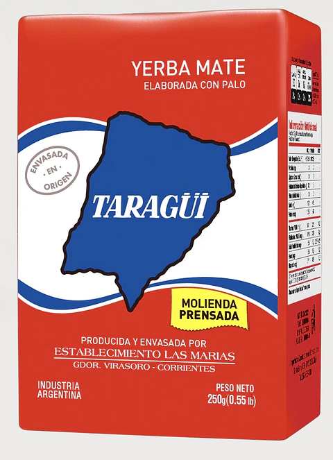 Yerba Mate Prensada con Palo Taragui ( 2 x 250 G )