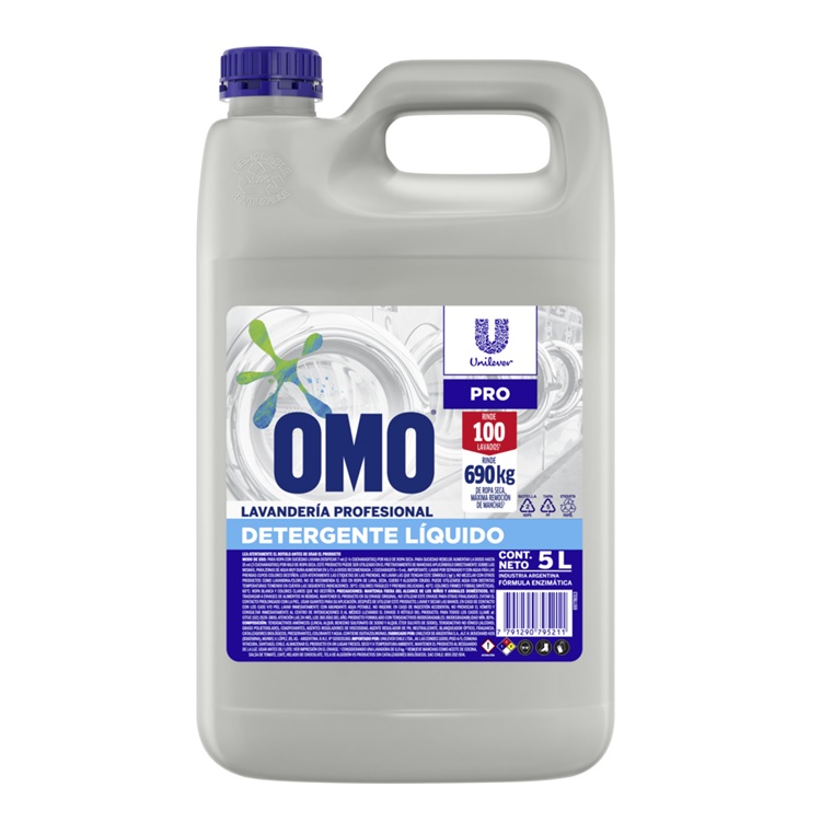 Detergente Líquido Omo Profesional ( 5 LT ) 1