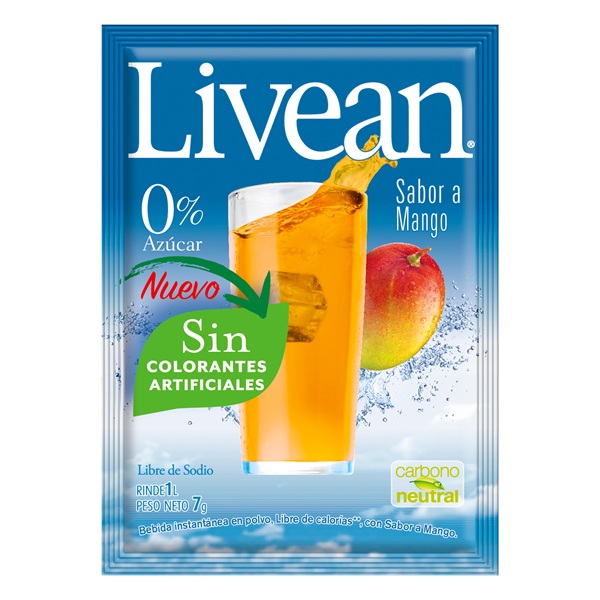 Jugo en Polvo Livean Mango ( 10 UD ) 1