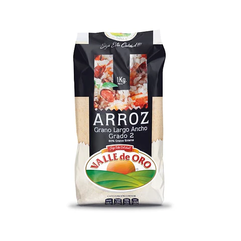 Arroz Valle de Oro Grado 2 ( 5 x 1 KG )