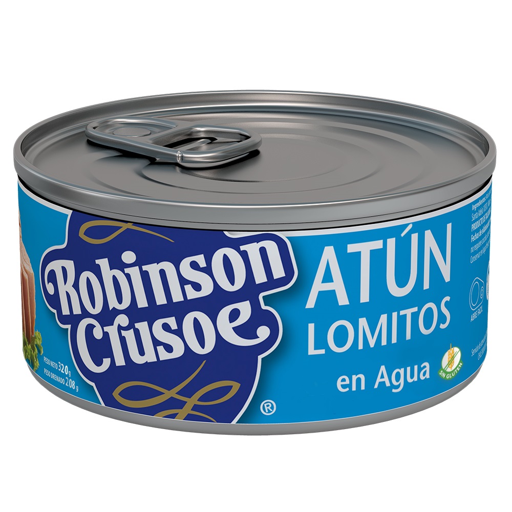 Atún Lomitos Robinson Crusoe Agua ( 3 x 320 G ) 1