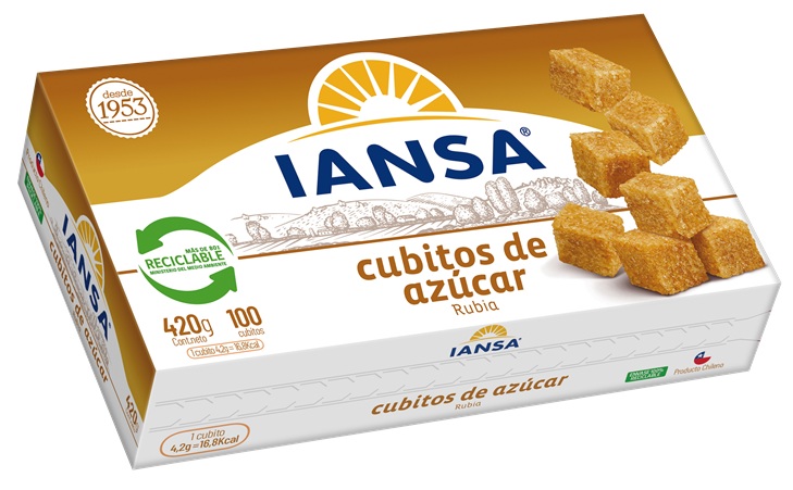 Azucar Rubia en Cubos Iansa ( 4 x 420 G ) 1