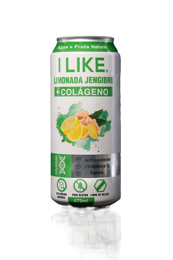 Agua Limonada Jengibre Colágeno I Like ( 3 x 473 ML ) 1