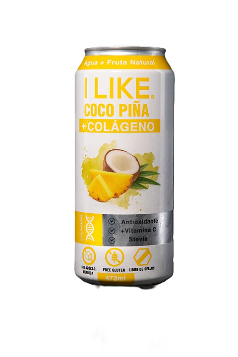 Agua Coco Piña Colágeno I Like ( 3 x 473 ML )