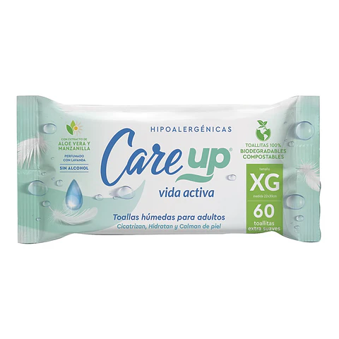 Toalla Húmeda Adulto Care Up ( 3 x 60 UD )