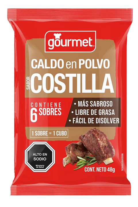 Caldo en Polvo Gourmet Costilla ( 48 G )