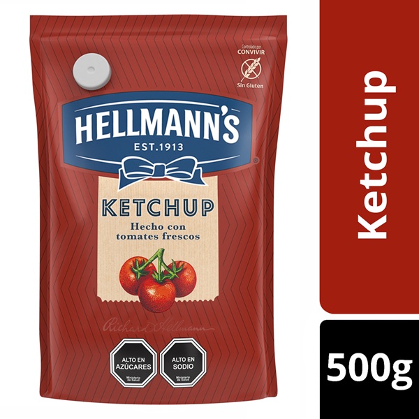 Ketchup Hellmanns Doypack  ( 3 x 500 G ) 1