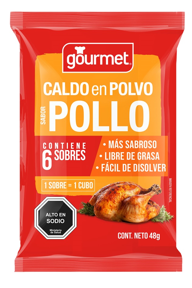 Caldo en Polvo Gourmet Pollo ( 48 G ) 1