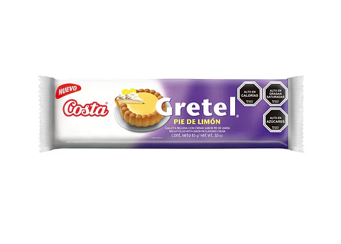 Galleta Gretel Pie de Limón Costa ( 4 x 85 G )