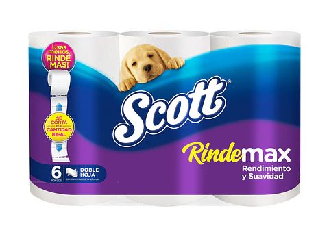 Papel Higiénico Scott Rindemax ( 8 x 6 Rollos )